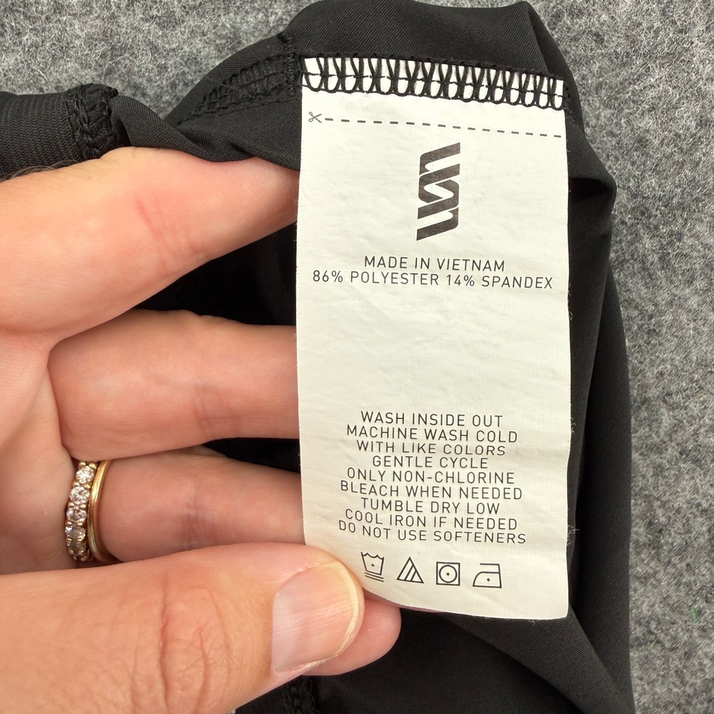 Second Skin Athletic Shorts Mens Med Black Elastic Waist Pockets Training Gym - Picture 12 of 15